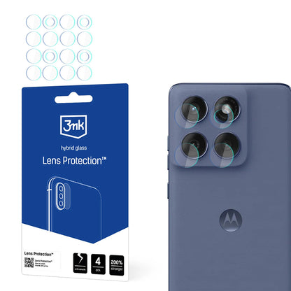 Zaštitna folija za stražnju kameru 3MK Protection za Motorola Edge 60 Fusion, fleksibilno staklo, set od 4 komada, prozirna