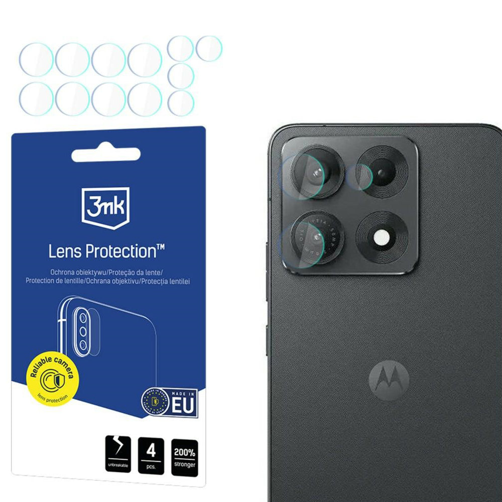 Zaštitna folija za stražnju kameru 3MK Protection za Motorola Edge 70 Max, kaljeno staklo, set od 4 komada, prozirna