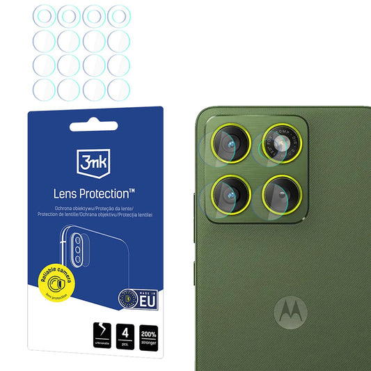 Zaštitna folija za stražnju kameru 3MK Protection za Motorola Edge 70, Kaljeno staklo, Set od 4 komada, Prozirna