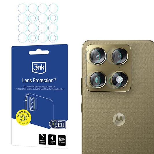 Zaštitna folija za stražnju kameru 3MK Protection za Motorola Edge 70 Ultra / Signature, Fleksibilno staklo, Set od 4 komada, Prozirna