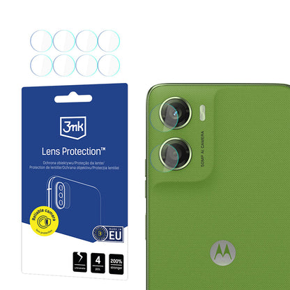 Zaštitna folija za stražnju kameru 3MK Protection za Motorola Moto G06, Kaljeno staklo, Set od 4 komada, Prozirna