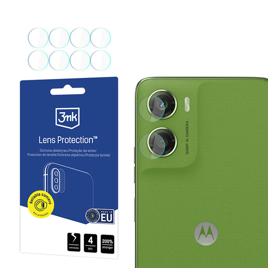 Zaštitna folija za stražnju kameru 3MK Protection za Motorola Moto G06, Kaljeno staklo, Set od 4 komada, Prozirna