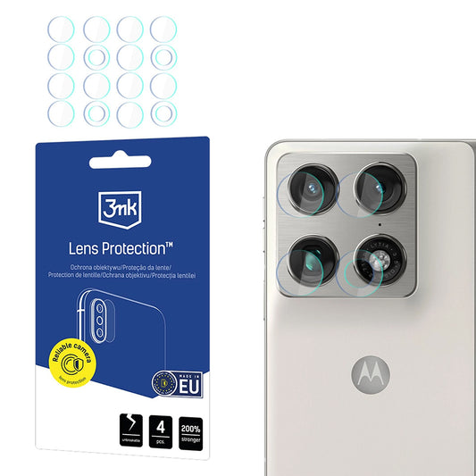 Zaštitna folija za stražnju kameru 3MK Protection za Motorola Razr Fold, Kaljeno staklo, Set od 4 komada, Prozirna