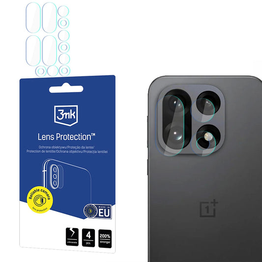 Zaštitna folija za stražnju kameru 3MK Protection za OnePlus 15, Kaljeno staklo, Set od 4 komada, Prozirna