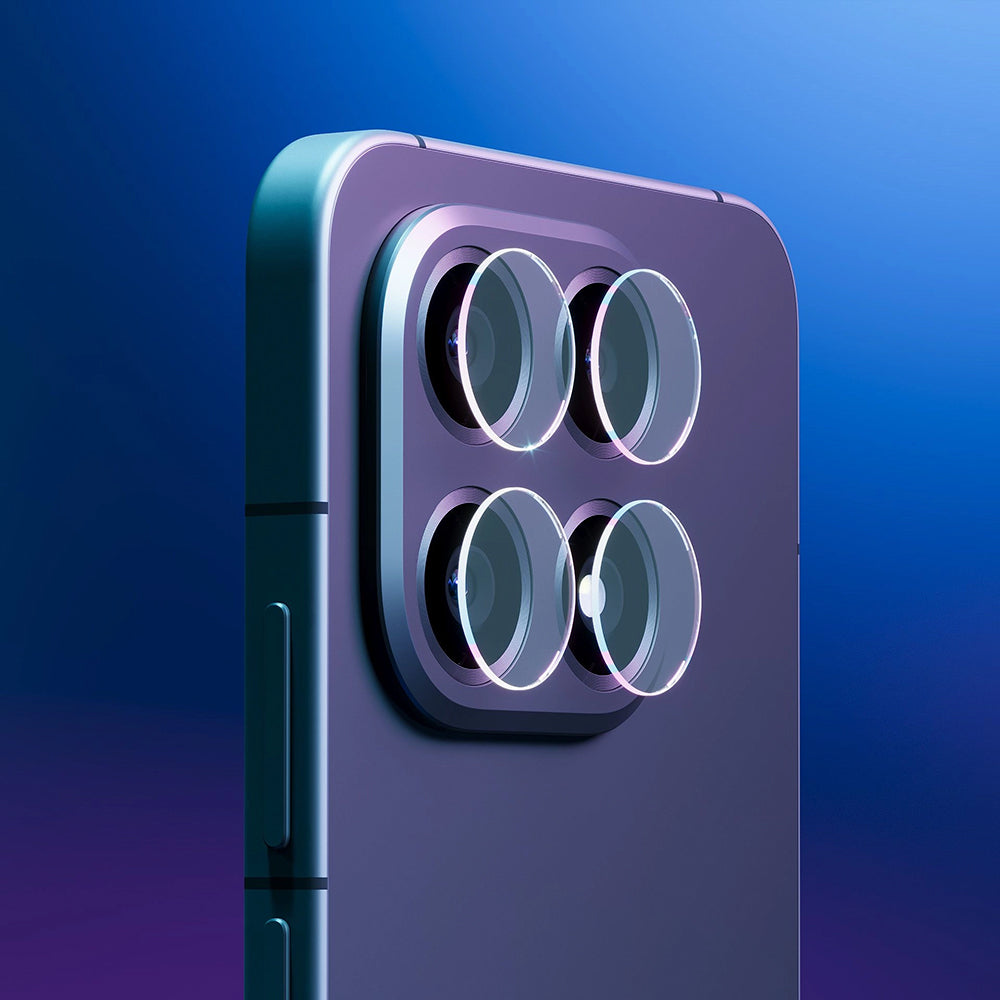 Zaštitna folija za stražnju kameru 3MK Protection za Oppo Find X9 Pro, Kaljeno staklo, Set od 4 komada, Prozirna