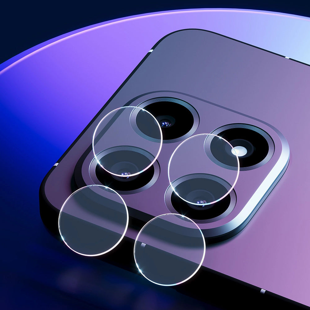 Zaštitna folija za stražnju kameru 3MK Protection za Oppo Find X9 Pro, Kaljeno staklo, Set od 4 komada, Prozirna