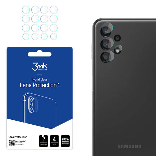 Zaštitna folija za stražnju kameru 3MK Protection za Samsung Galaxy A13 A135, fleksibilno staklo, set od 4 komada, prozirna