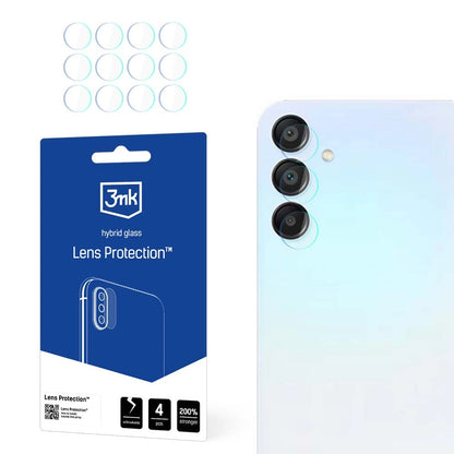Zaštitna folija za stražnju kameru 3MK Protection za Samsung Galaxy A15 5G A156, fleksibilno staklo, set od 4 komada, prozirna