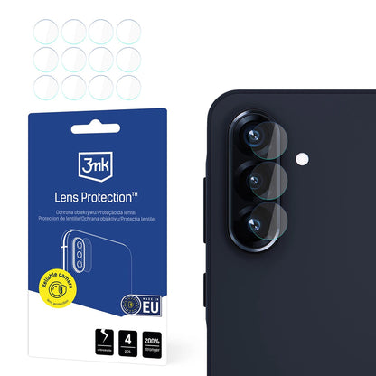 Zaštitna folija za stražnju kameru 3MK Protection za Samsung Galaxy A56 A566, Fleksibilno staklo, Set od 4 komada, Prozirna
