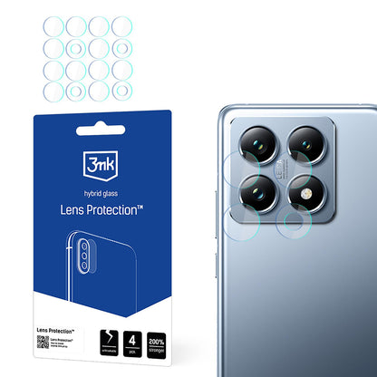 Zaštitna folija za stražnju kameru 3MK Protection za Xiaomi 14T Pro / 14T, Fleksibilno staklo, Set od 4 komada, Prozirna