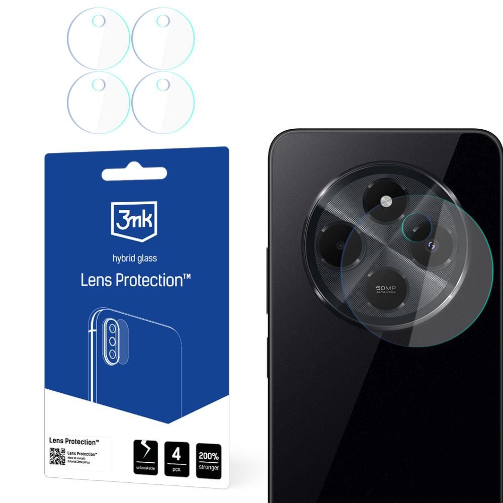 Zaštitna folija za stražnju kameru 3MK Protection za Xiaomi Poco C75 / Redmi 14C, Fleksibilno staklo, Set od 4 komada, Prozirna