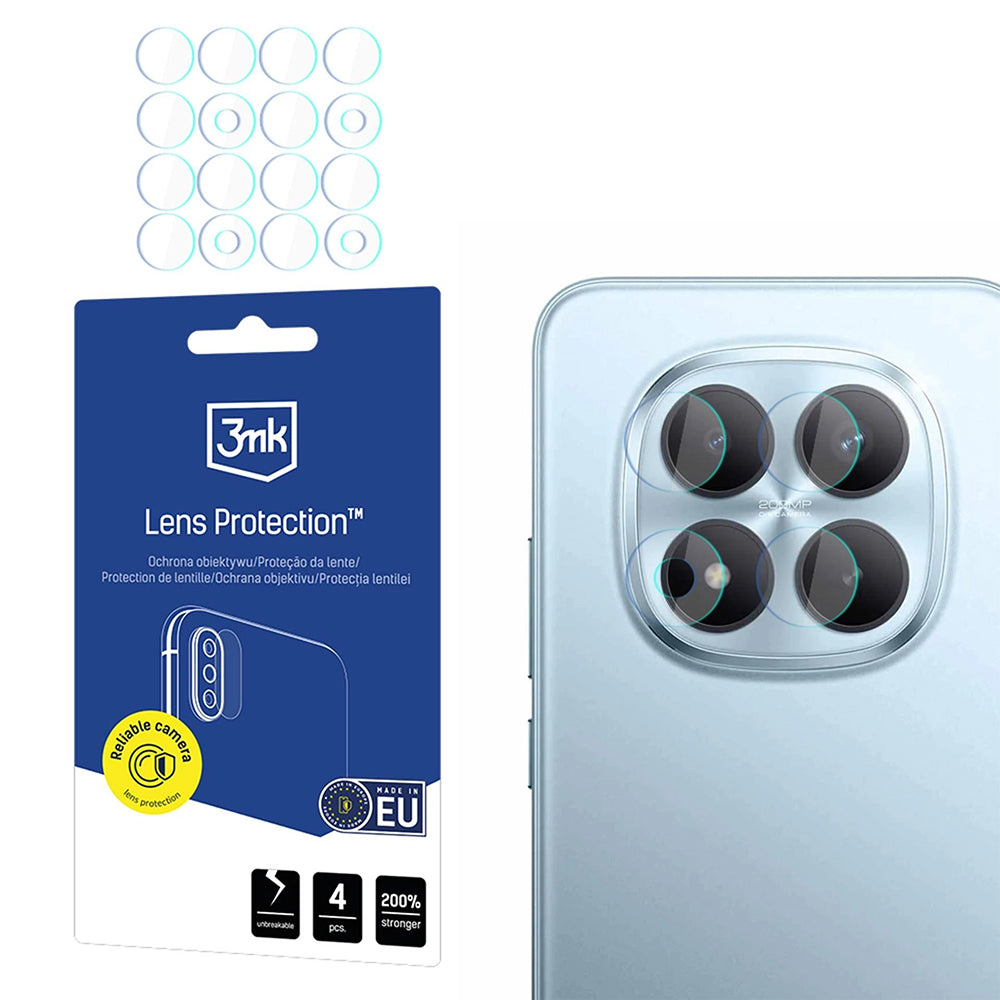 Zaštitna folija za stražnju kameru 3MK Protection za Xiaomi Redmi Note 15 Pro+ 5G, Fleksibilno staklo, Set od 4 komada, Prozirna