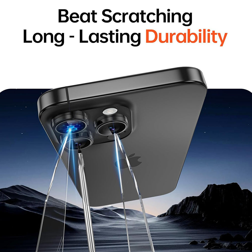 Zaštitna folija za stražnju kameru 3MK Protection Pro za Apple iPhone 17 Pro Max / 17 Pro, Kaljeno staklo, Srebrna