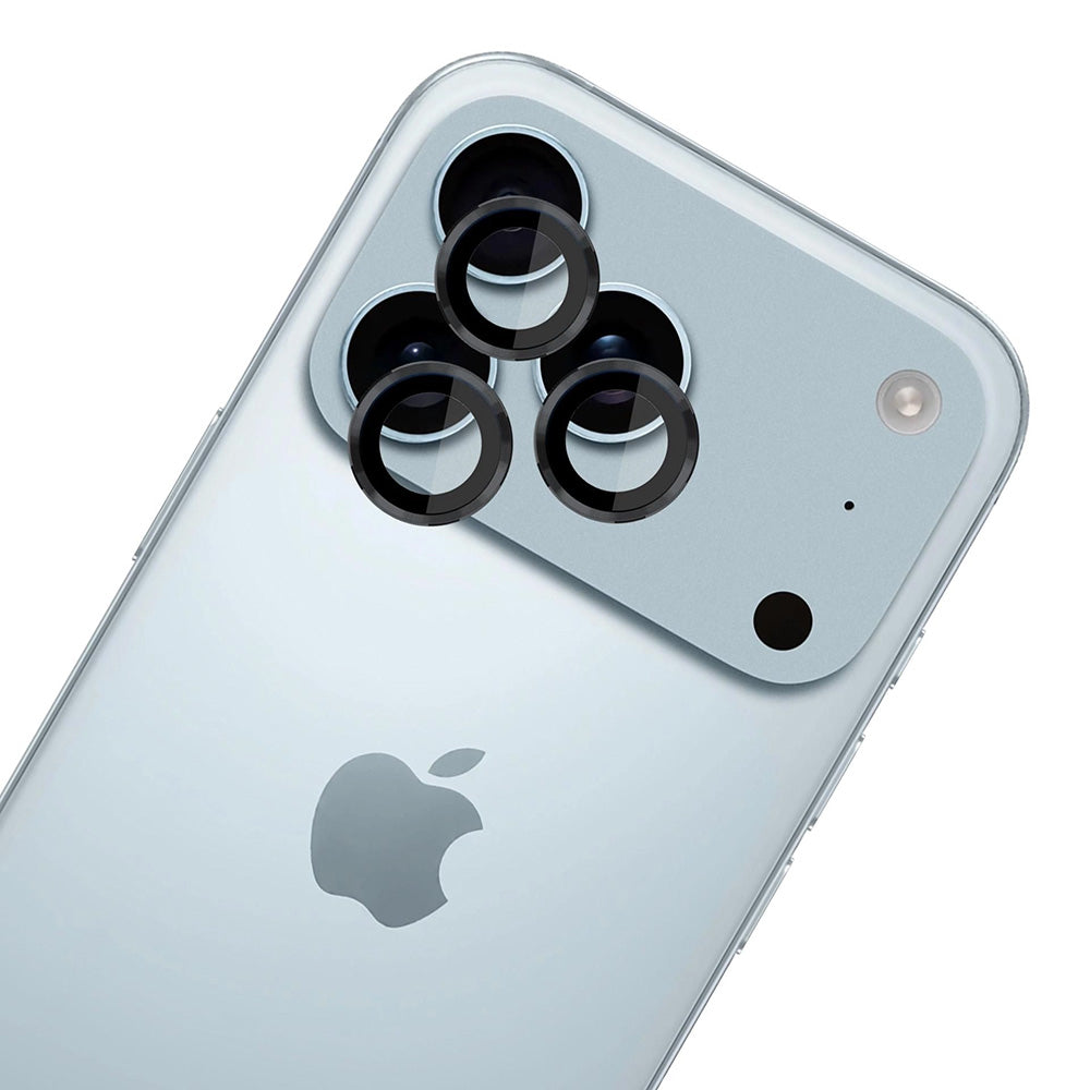Zaštitna folija za stražnju kameru 3MK Protection Pro za Apple iPhone 17 Pro Max / 17 Pro, Kaljeno staklo, Crna