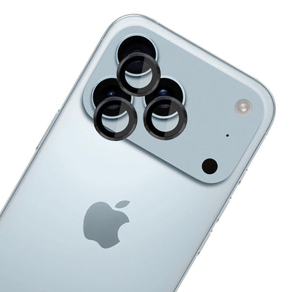 Zaštitna folija za stražnju kameru 3MK Protection Pro za Apple iPhone 17 Pro Max / 17 Pro, Kaljeno staklo, Crna