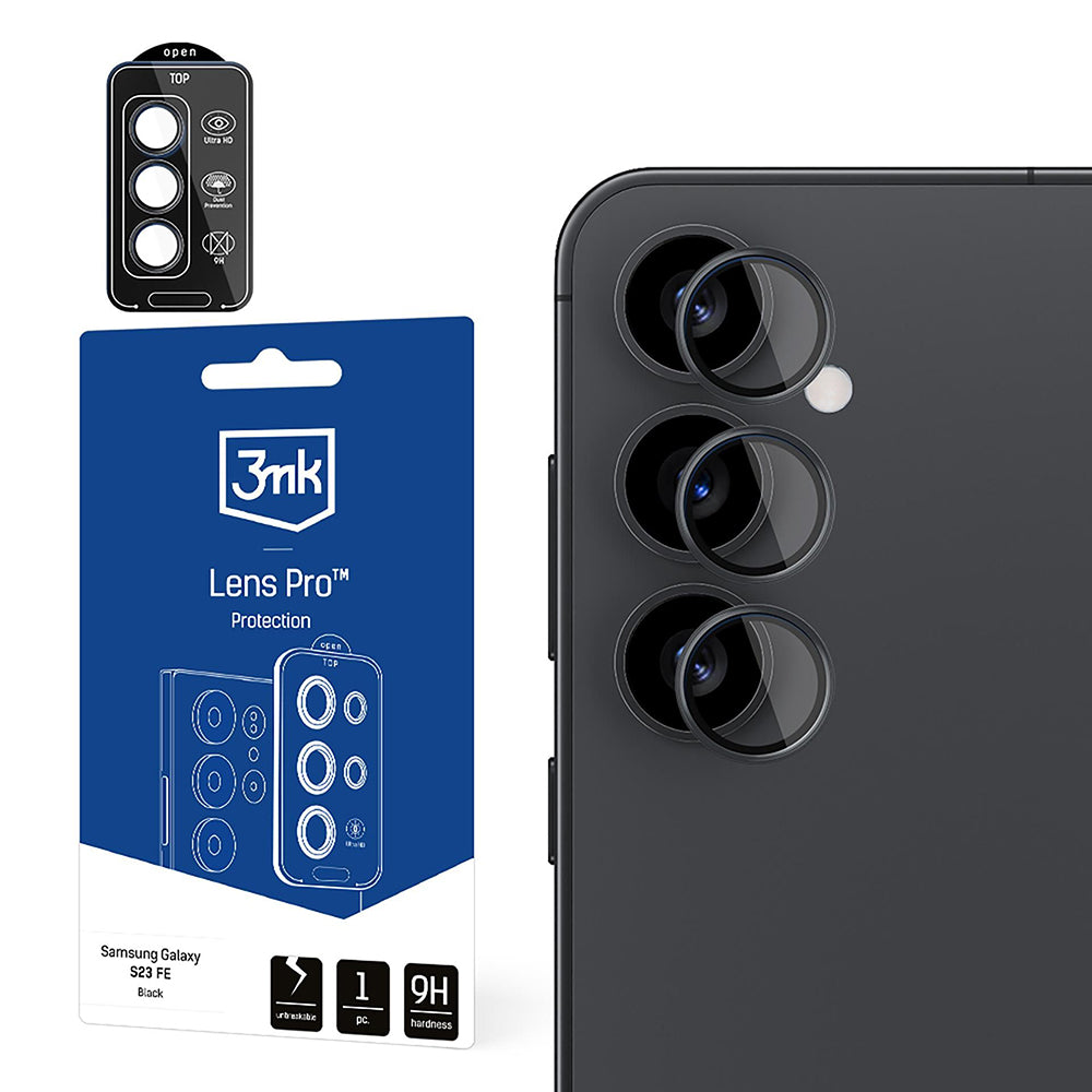 Zaštitna folija za stražnju kameru 3MK Protection Pro za Samsung Galaxy S25 S931, Kaljeno staklo, Prozirna