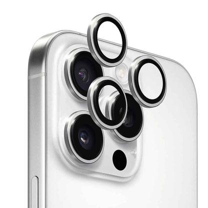 Zaštitna folija za stražnju kameru Anank AR za Apple iPhone 16 Pro Max / 16 Pro, Kaljeno staklo, Srebrna