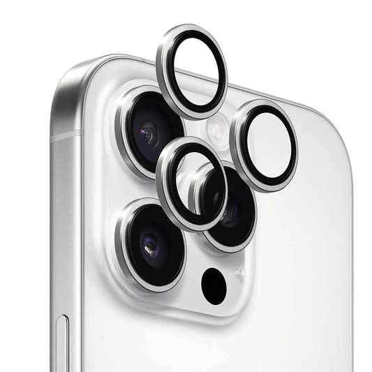 Zaštitna folija za stražnju kameru Anank AR za Apple iPhone 16 Pro Max / 16 Pro, Kaljeno staklo, Srebrna