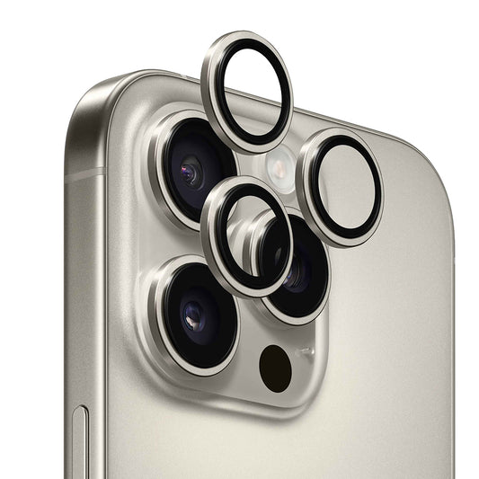 Zaštitna folija za stražnju kameru Anank AR za Apple iPhone 16 Pro Max / 16 Pro, Kaljeno staklo, Metalik siva