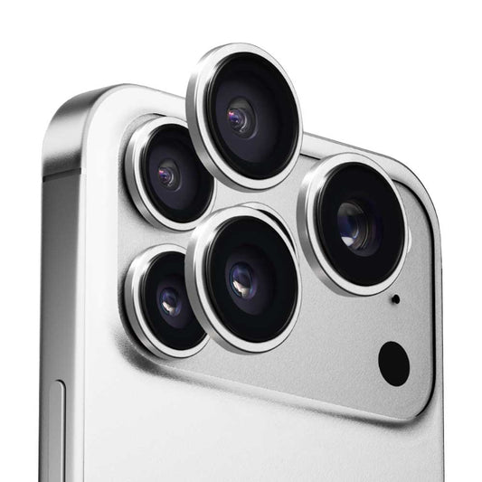 Zaštitna folija za stražnju kameru Anank AR za Apple iPhone 17 Pro Max / 17 Pro, Kaljeno staklo, Srebrna