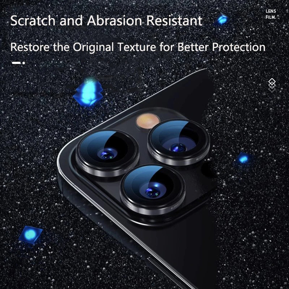 Zaštitna folija za stražnju kameru Blueo 99 Anti-Reflektivna HD za Apple iPhone 16 Pro Max / 16 Pro, Kaljeno staklo, Srebrna