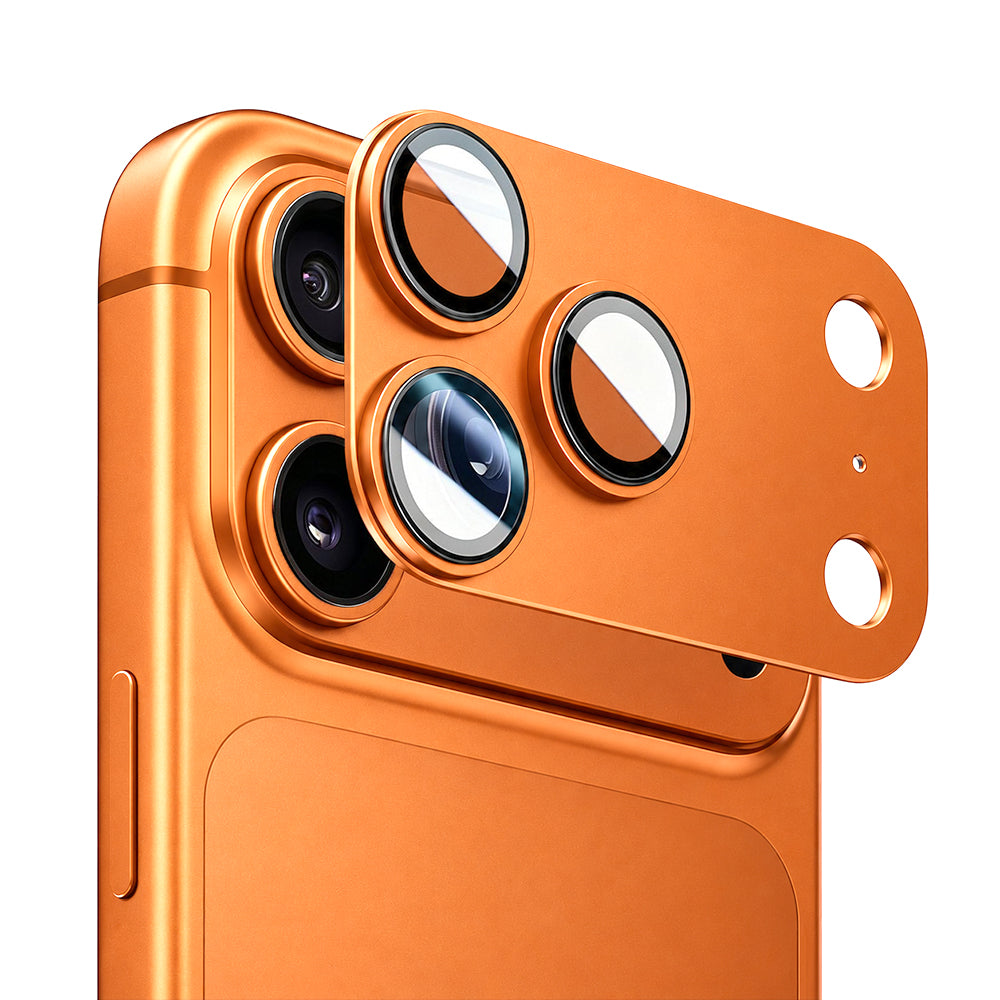 Blueo Integrated Metal zaštitna folija za stražnju kameru za Apple iPhone 17 Pro Max, kaljeno staklo, narančasta