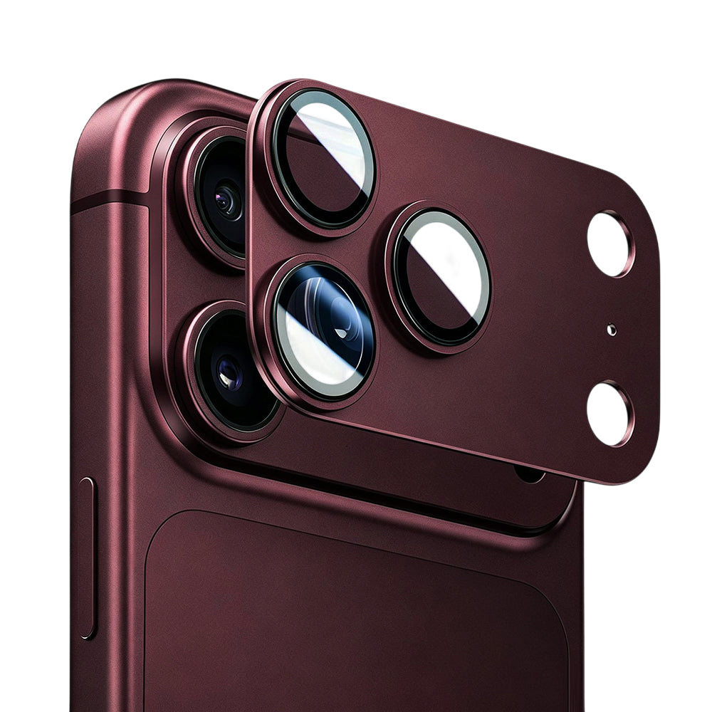 Blueo Integrated Metal zaštitna folija za stražnju kameru za Apple iPhone 18 Pro Max, kaljeno staklo, bordo boje