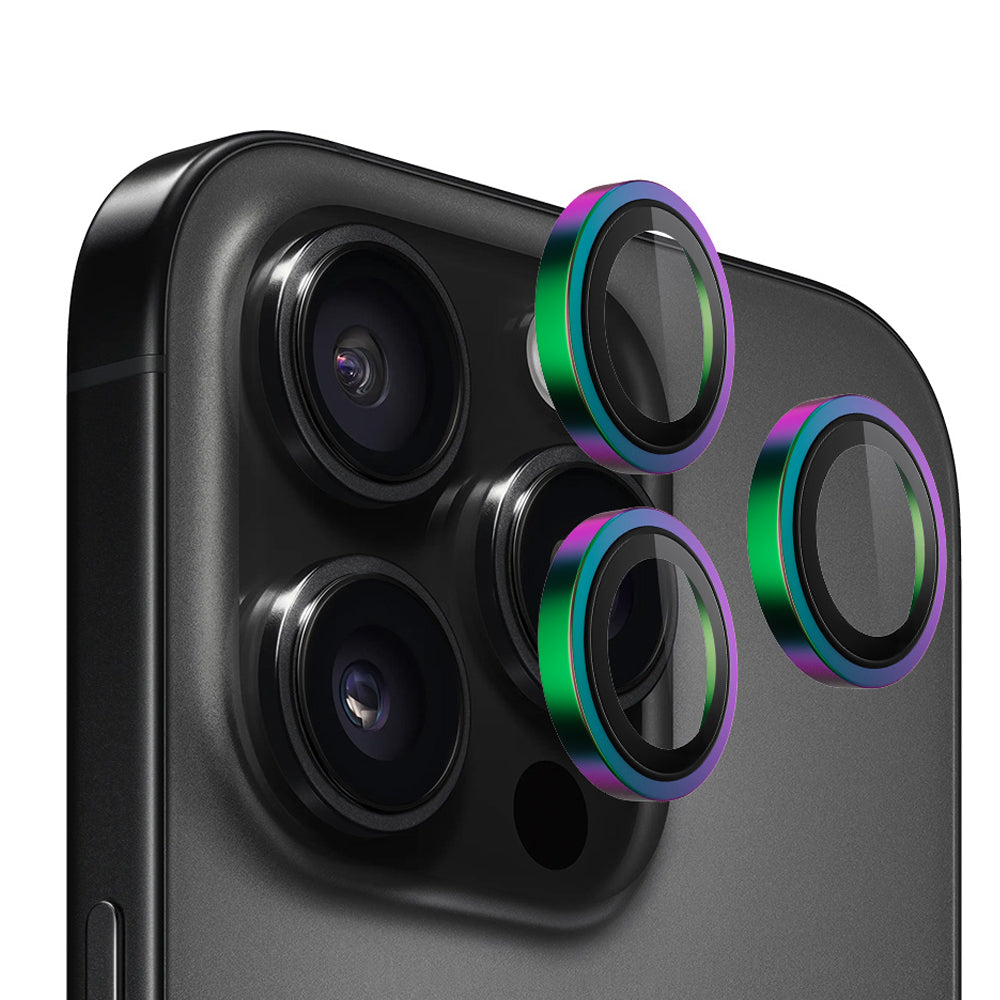 Zaštitna folija za stražnju kameru Blueo Metal Frame za Apple iPhone 14 Pro Max / 14 Pro, Kaljeno staklo, Višebojno