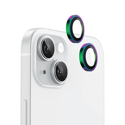 Zaštitna folija za stražnju kameru Blueo Metal Frame za Apple iPhone 15 Plus / 15, Kaljeno staklo, Višebojno