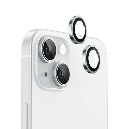 Zaštitna folija za stražnju kameru Blueo Metal Frame za Apple iPhone 15 Plus / 15, Kaljeno staklo, Zelena
