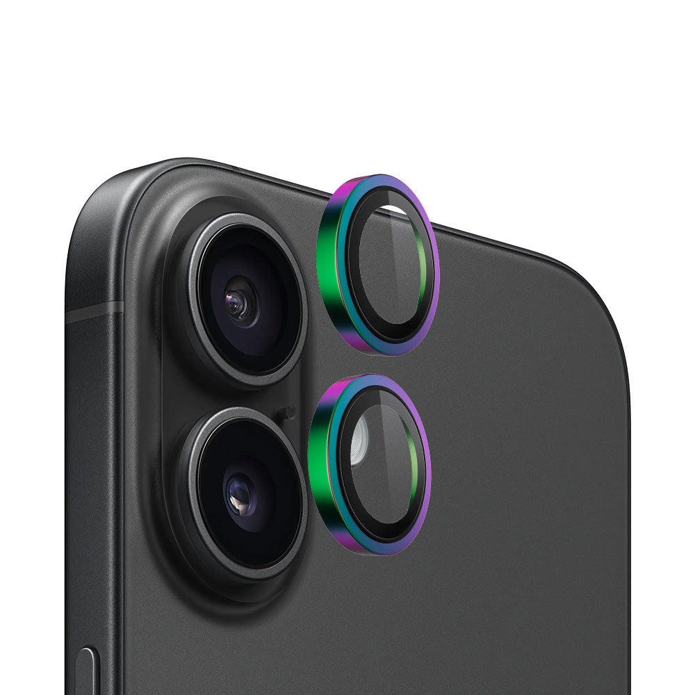 Zaštitna folija za stražnju kameru Blueo Metal Frame za Apple iPhone 16 Plus / 16, Kaljeno staklo, Višebojno
