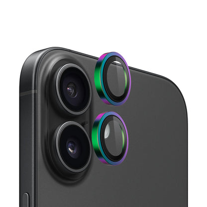 Zaštitna folija za stražnju kameru Blueo Metal Frame za Apple iPhone 16 Plus / 16, Kaljeno staklo, Višebojno