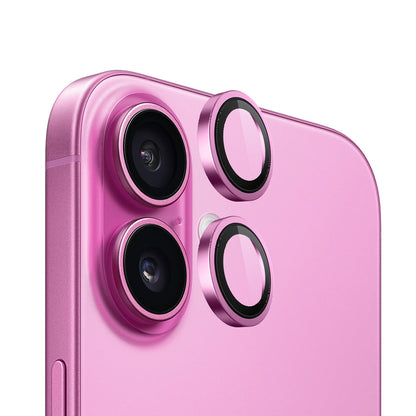Zaštitna folija za stražnju kameru Blueo Metal Frame za Apple iPhone 16 Plus / 16, Kaljeno staklo, Roza