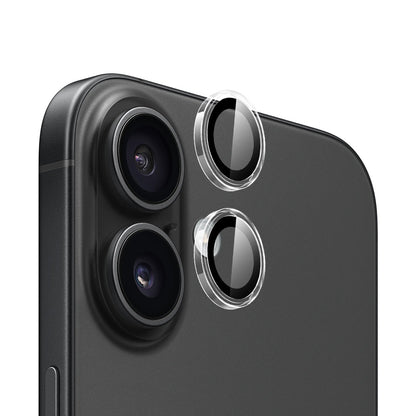 Zaštitna folija za stražnju kameru Blueo Metal Frame za Apple iPhone 16 Plus / 16, Kaljeno staklo, Prozirna