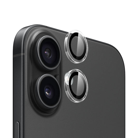 Zaštitna folija za stražnju kameru Blueo Metal Frame za Apple iPhone 16 Plus / 16, Kaljeno staklo, Prozirna