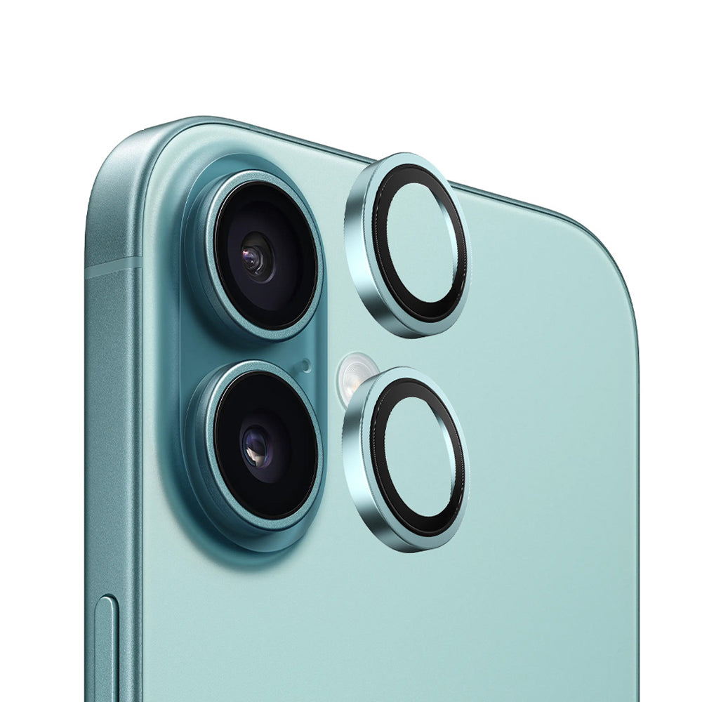 Zaštitna folija za stražnju kameru Blueo Metal Frame za Apple iPhone 16 Plus / 16, Kaljeno staklo, Zelena