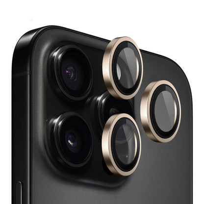 Zaštitna folija za stražnju kameru Blueo Metal Frame za Apple iPhone 16 Pro Max / 16 Pro, Kaljeno staklo, Bronca