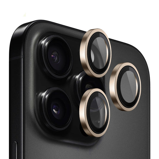 Zaštitna folija za stražnju kameru Blueo Metal Frame za Apple iPhone 16 Pro Max / 16 Pro, Kaljeno staklo, Bronca