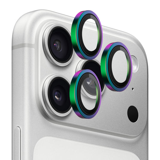 Zaštitna folija za stražnju kameru Blueo Metal Frame za Apple iPhone 17 Pro Max / 17 Pro, Kaljeno staklo, Višebojna