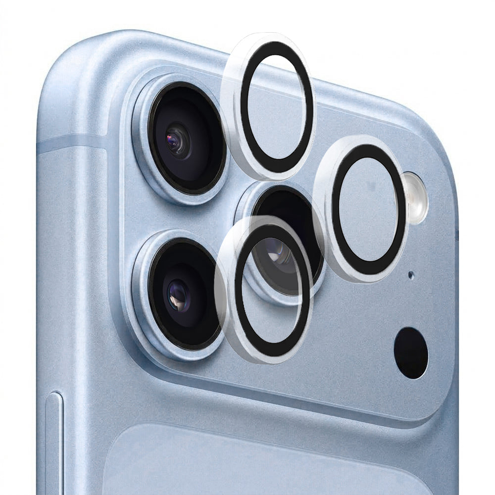 Blueo zaštitna folija za stražnju kameru s metalnim okvirom za Apple iPhone 18 Pro / 18 Pro Max, kaljeno staklo, prozirna