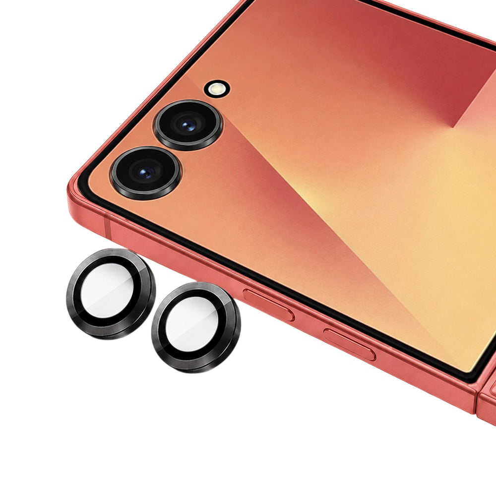Zaštitna folija za stražnju kameru Blueo za Samsung Galaxy Z Flip8 F776, kaljeno staklo, crna
