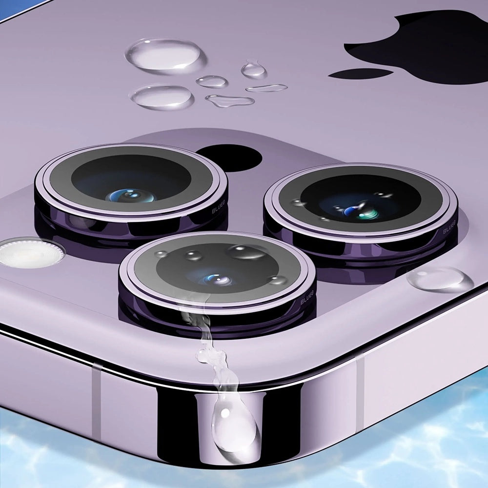 Zaštitna folija za stražnju kameru Blueo Sapphire Crystal za Apple iPhone 16 Pro Max / 16 Pro, Kaljeno staklo, Srebrna
