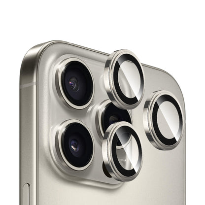 Zaštitna folija za stražnju kameru Blueo Sapphire Crystal za Apple iPhone 16 Pro Max / 16 Pro, Kaljeno staklo, Metalik siva