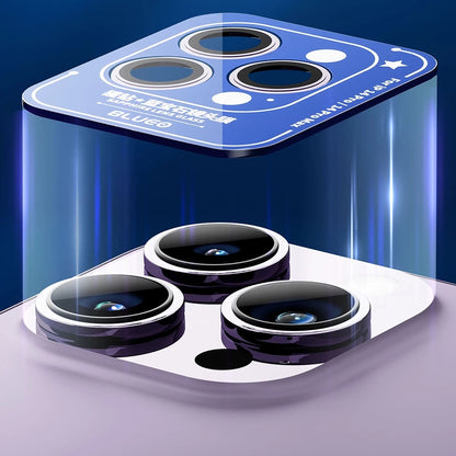 Zaštitna folija za stražnju kameru Blueo Sapphire Crystal za Apple iPhone 16 Pro Max / 16 Pro, Kaljeno staklo, Metalik siva