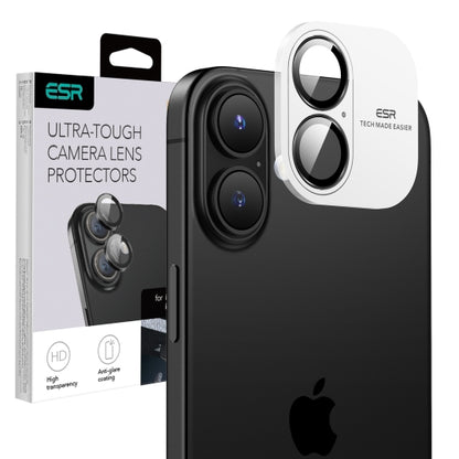 Zaštitna folija za stražnju kameru ESR Armorite za Apple iPhone 17 / 16 Plus / 16, Kaljeno staklo, Crna