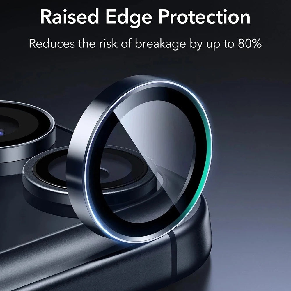 Zaštitna folija za stražnju kameru ESR Armorite za Apple iPhone 17 Pro Max / 17 Pro / 16 Pro Max / 16 Pro, Kaljeno staklo, Plava
