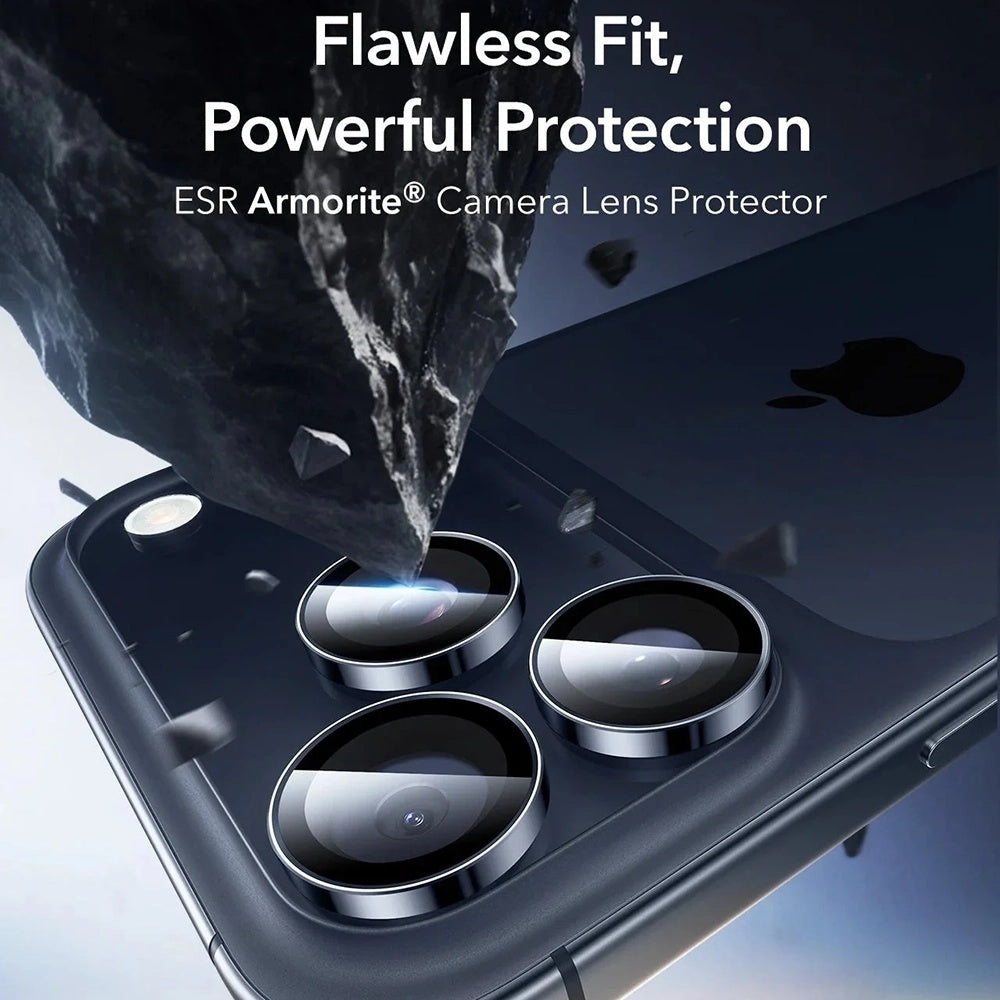 Zaštitna folija za stražnju kameru ESR Armorite za Apple iPhone 17 Pro Max / 17 Pro / 16 Pro Max / 16 Pro, Kaljeno staklo, Plava