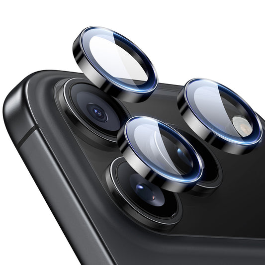 Zaštitna folija za stražnju kameru ESR Armorite za Apple iPhone 17 Pro Max / 17 Pro / 16 Pro Max / 16 Pro, Kaljeno staklo, Crna