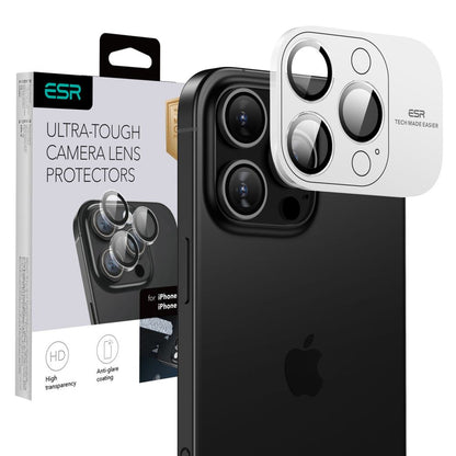 Zaštitna folija za stražnju kameru ESR Armorite za Apple iPhone 17 Pro Max / 17 Pro / 16 Pro Max / 16 Pro, Kaljeno staklo, Prozirna