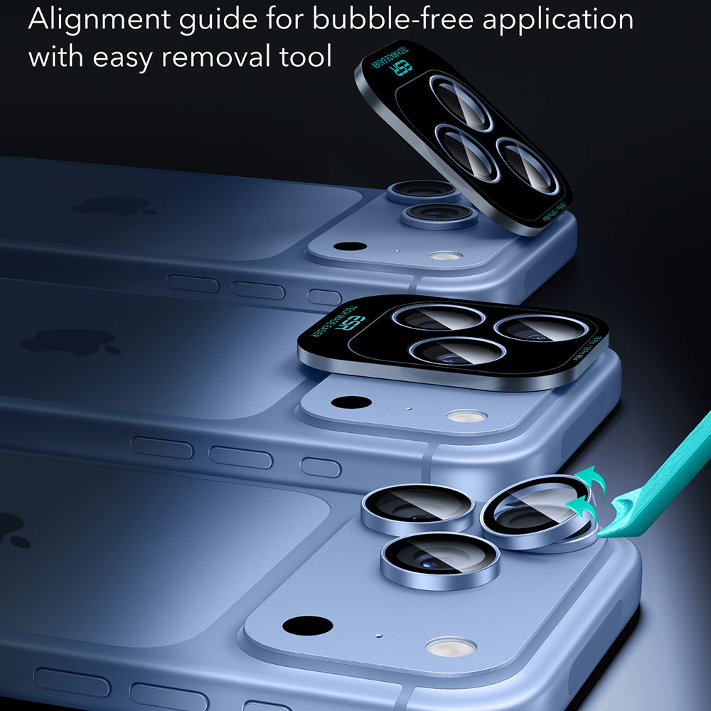 Zaštitna folija za stražnju kameru ESR Armorite za Apple iPhone 18 Pro / 18 Pro max, Kaljeno staklo, Plava